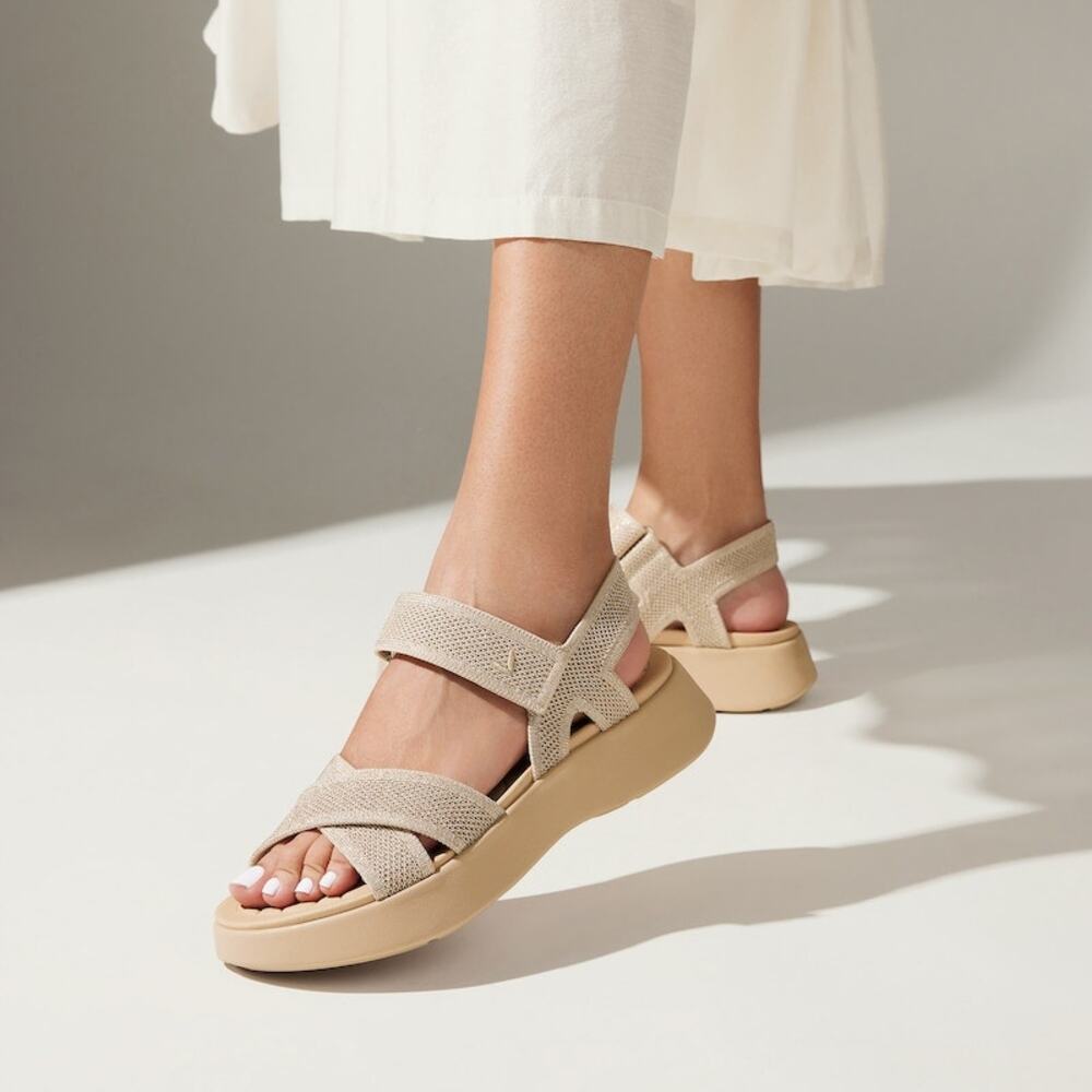 Vivaia Kiara AdaptAll Sport Walker Golden Almond Comfort Hook & Loop Sandals 11